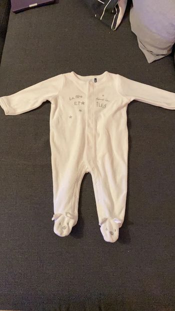 Pyjama - grenouillère - 1 pièce - 3 Pommes - 6 mois - 68 cm