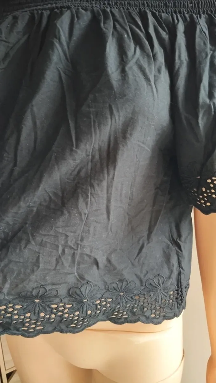 Top haut noir femme taille l - photo numéro 6