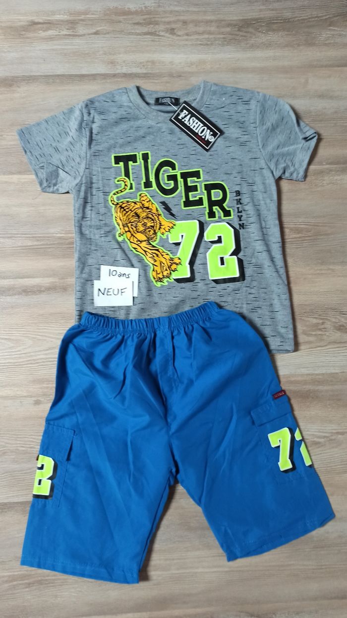 Ensemble été short t-shirt 10 ans