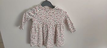 Robe bébé fille en maille côtelée écru Gémo 3 mois 59cm