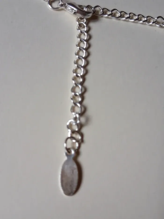 Collier fantaisie argenté - photo numéro 5