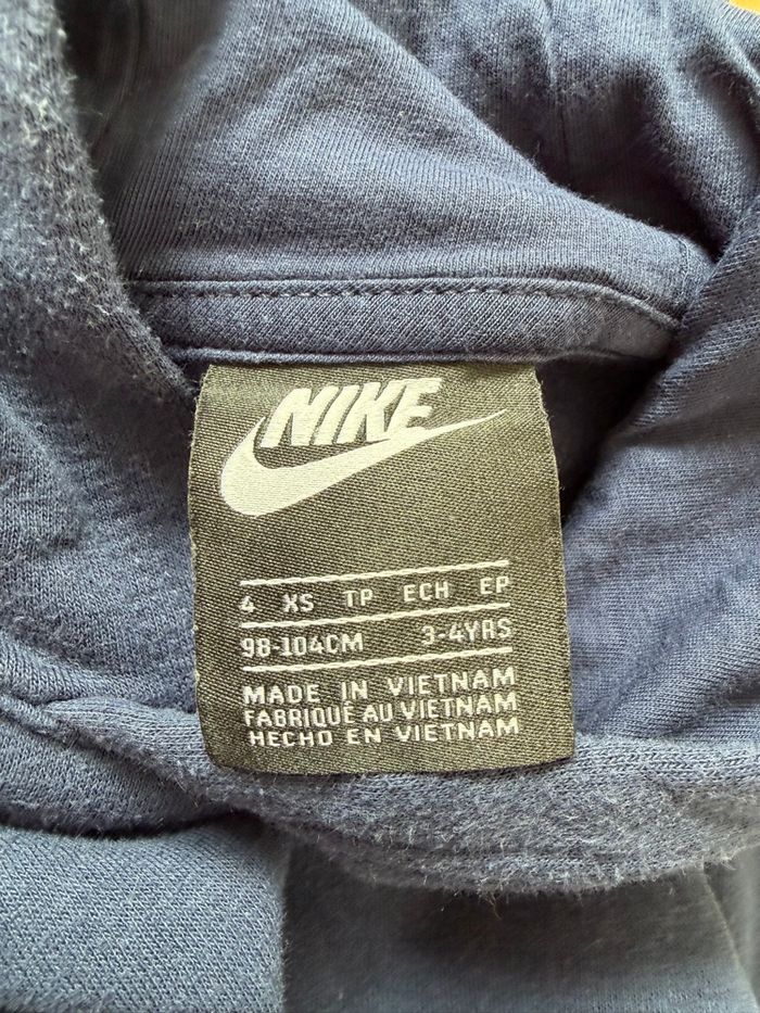 Sweat à capuche Nike bleu – 3/4 ans (XS) - photo numéro 3