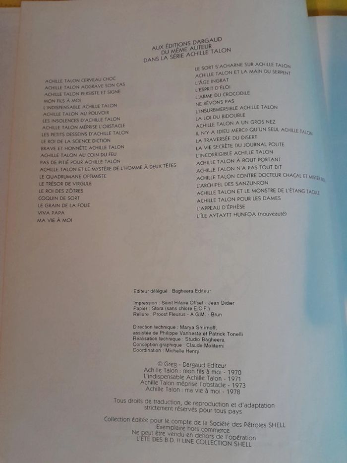 Lot de 2 BD Achille Talon > Vintage 1994 - photo numéro 6