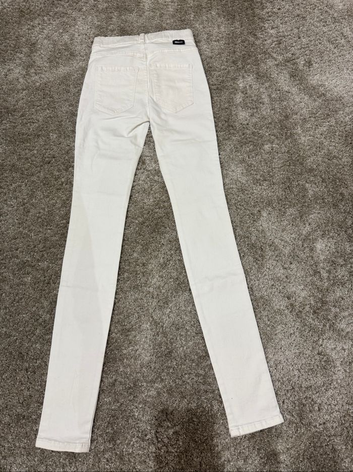 Jeans skinny blanc élastique - photo numéro 2