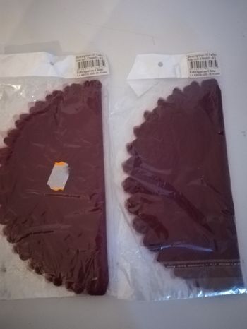 Lot de 50 tulles bordeaux pour dragées