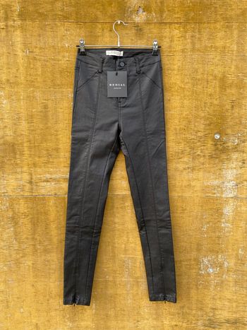Pantalon en simili cuir noir Redial