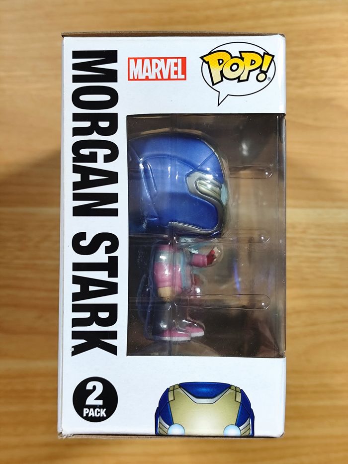 Funko Pop! - Morgan Stark & Tony Stark 2 Pack (Avengers Endgame) - Glows In The Dark - photo numéro 4