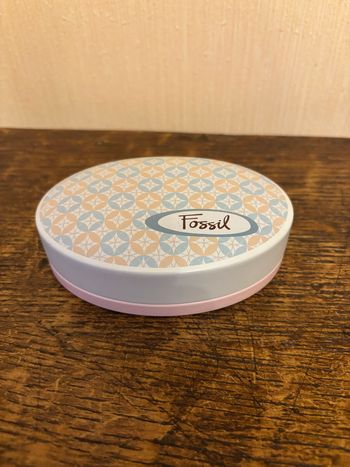 Petite boîte métallique Fossil (vide)