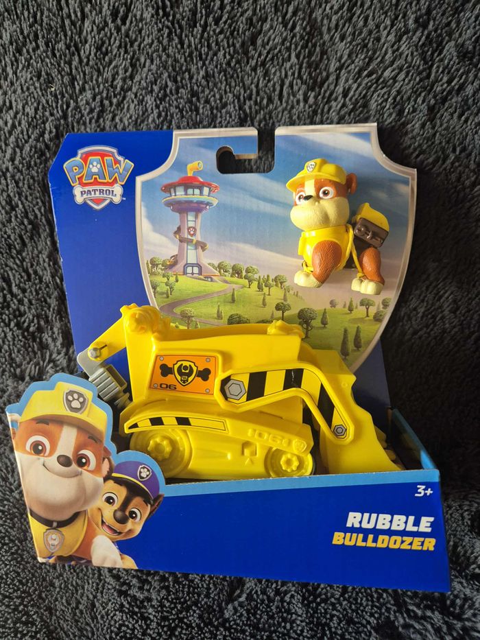 Véhicule avec Figurine Rubble Paw Patrol Pat’Patrouille