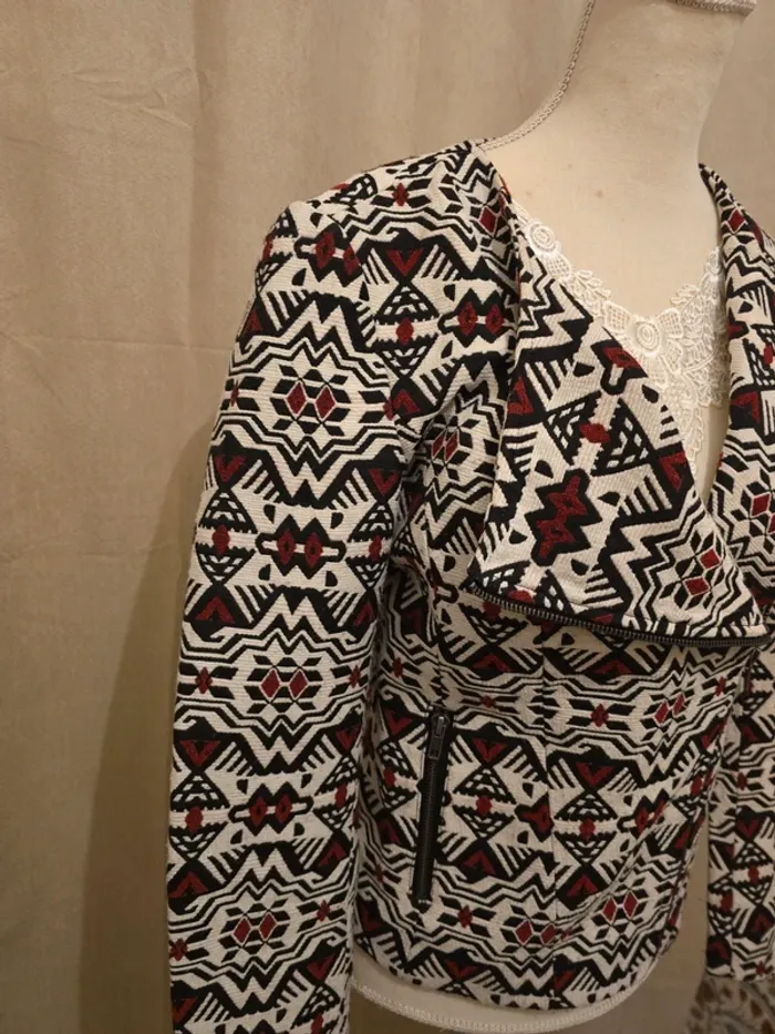 Veste perfecto ethnique - photo numéro 3