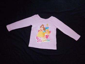 T-shirt manches longues princesses Taille 4 ans