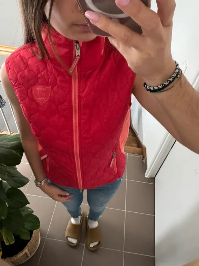 Veste d’équitation sans manche Jacson rose - photo numéro 2