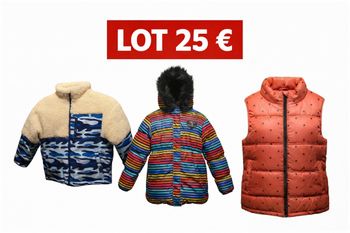 Lots vestes manteaux enfants