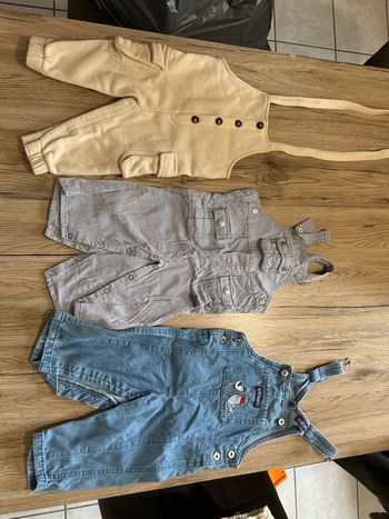 Lot 3 salopettes garçon 