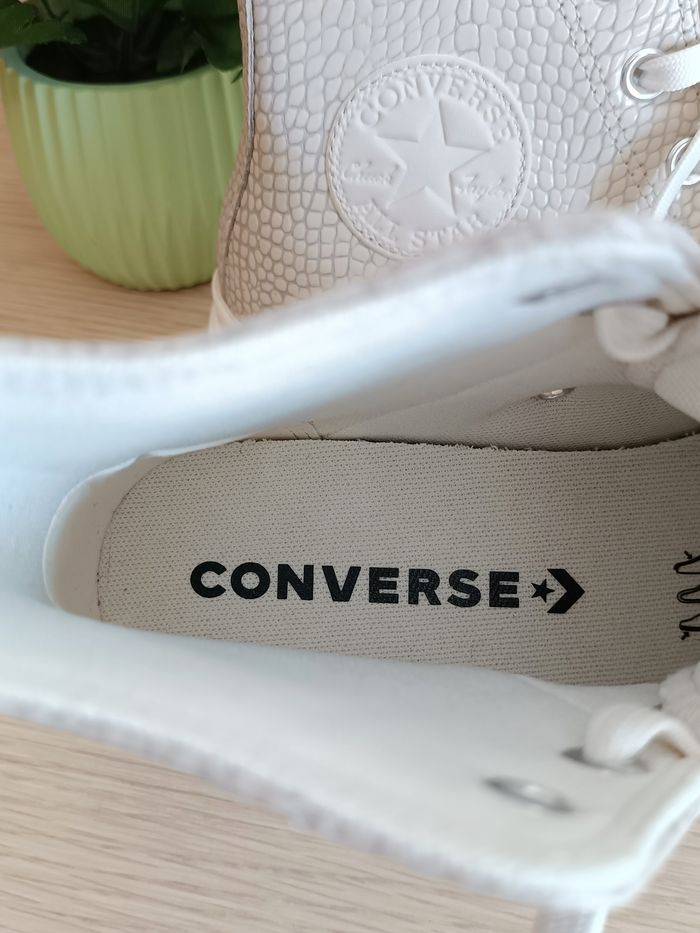 Converse plateforme croco en cuir - photo numéro 6