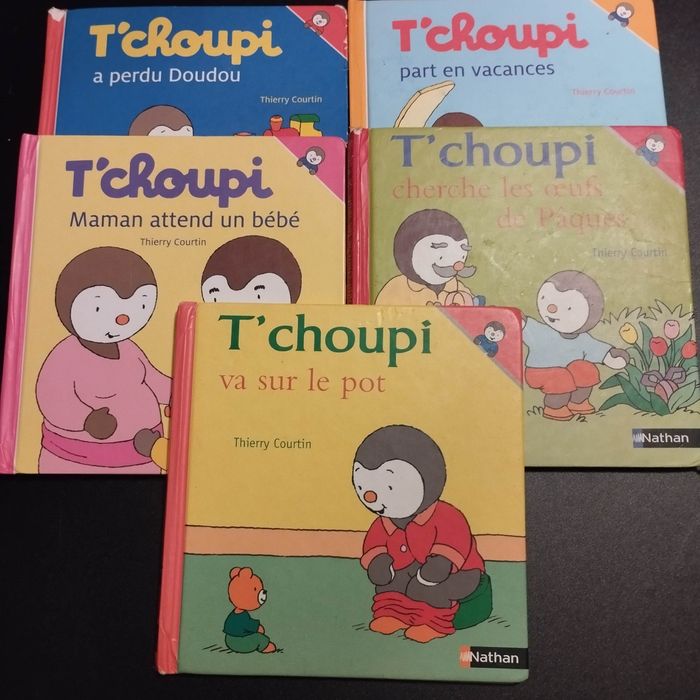 Livres Nathan enfants T'choupi  lot de 5
