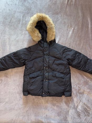 Manteau noir à plumes Zara garçon taille 4 ans en très bon état