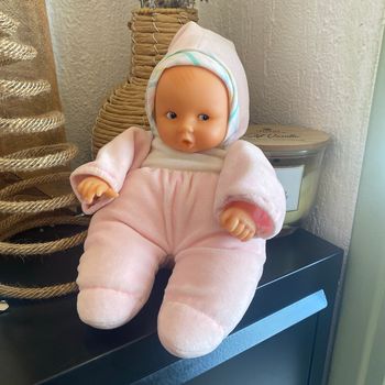 Poupée doudou Corolle rose pâle