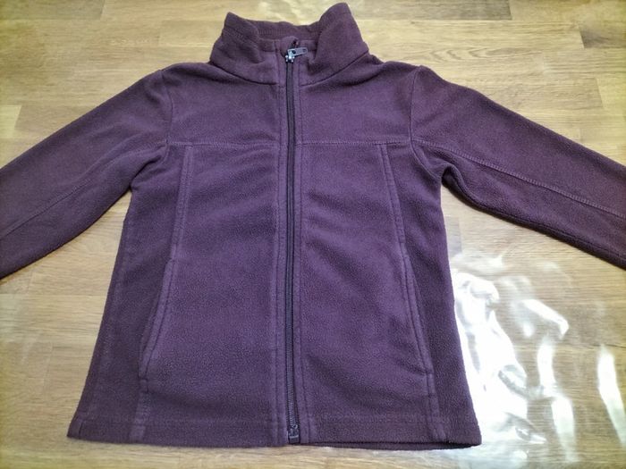 Gilet polaire violet fille 4 ans - photo numéro 2