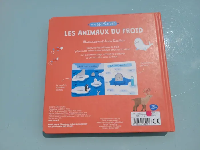 Livre animé à tirettes et roues  🦭 Les Animaux du Froid 🐧 58 - photo numéro 9