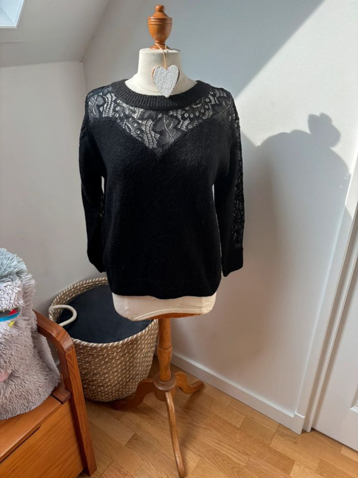 🖤 sublime pull dentelle noir - Promod - T36