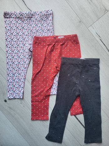 Lot de 3 leggings fille 2ans