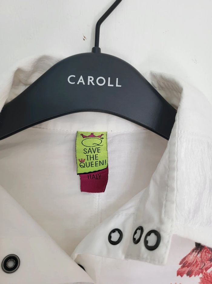 Chemise imprimé fleur avec dentelle taille M Save the queen - photo numéro 9