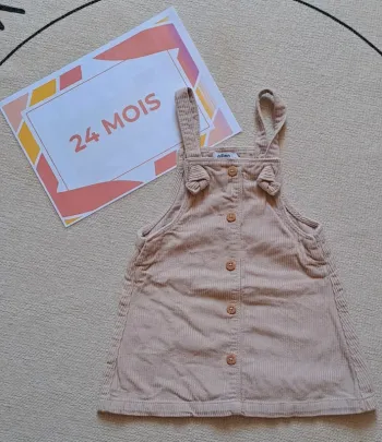 Robe velours côtelé