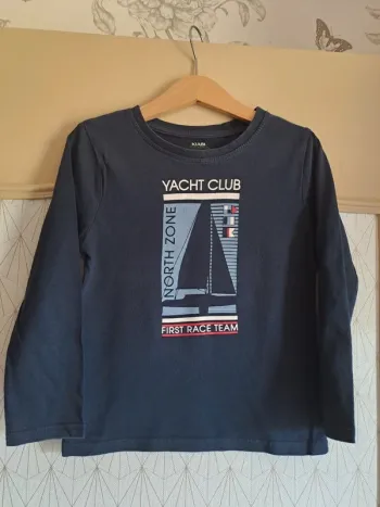 T-shirt garçon bleu kiabi tbe 1 mini accroc recousu ne se voit pas prix mini