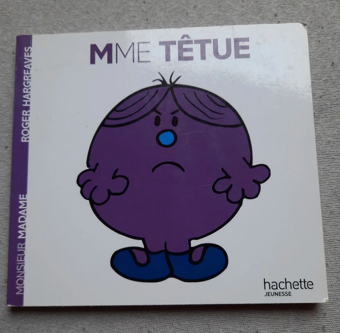 Livre madame têtue Roger hargreaves