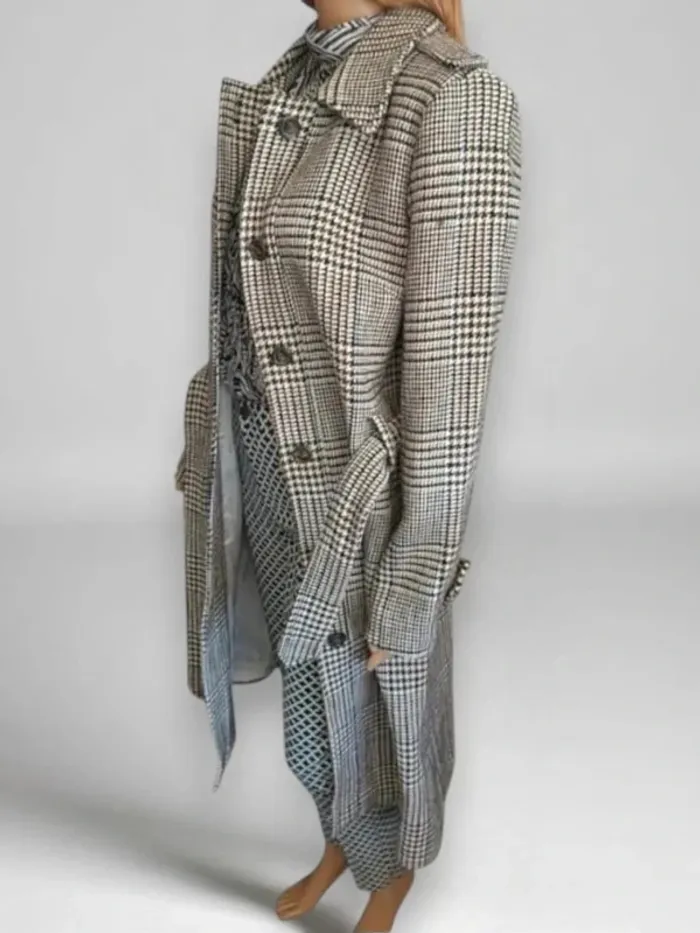Manteau trench ,La Petite Francaise (modéle marius) coton laine ,neuf - photo numéro 2