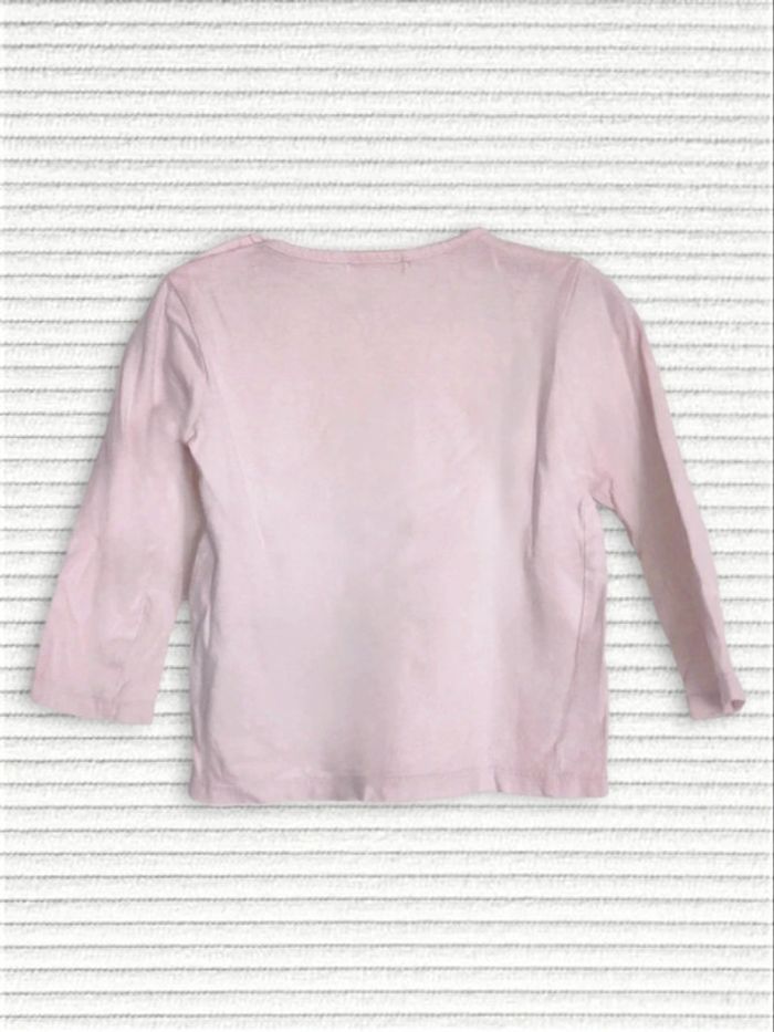 Tee-shirt rose pastel fillette parapluie noir / In Extenso - 18 mois / 86cm - photo numéro 3