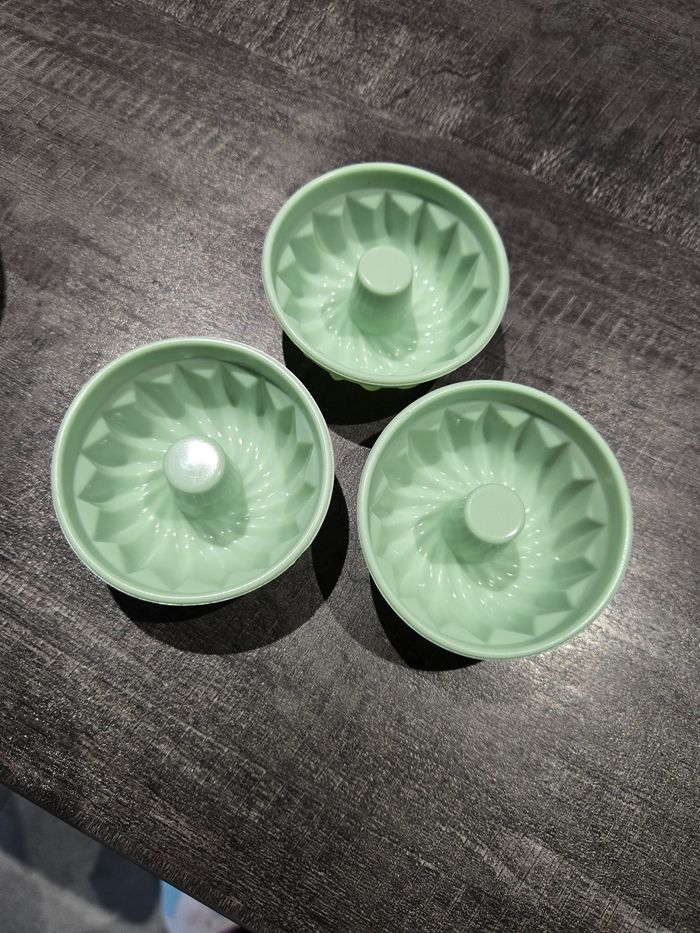 Lots de 3 mini moules marbré cake en silicone