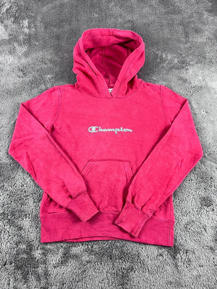 Pull sweat à capuche rose Champion Taille S