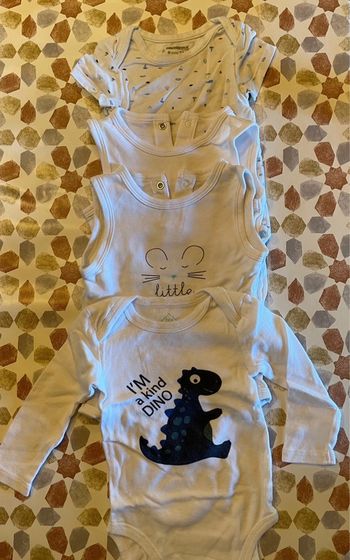 Lot de 4 bodies 9 mois