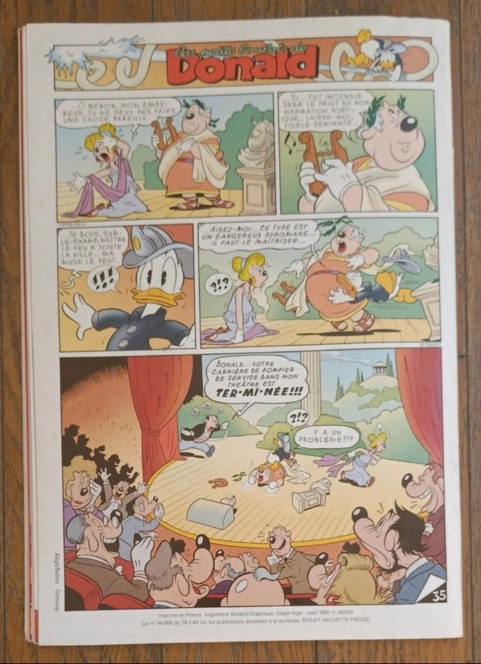 Ancien journal de mickey avec cadeau jeu de piste le Bossu de notre dame N°2356 de 1997 vintage - photo numéro 9