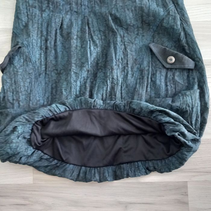 Jupe courte turquoise foncé Clara Vitti taille 38 - photo numéro 4