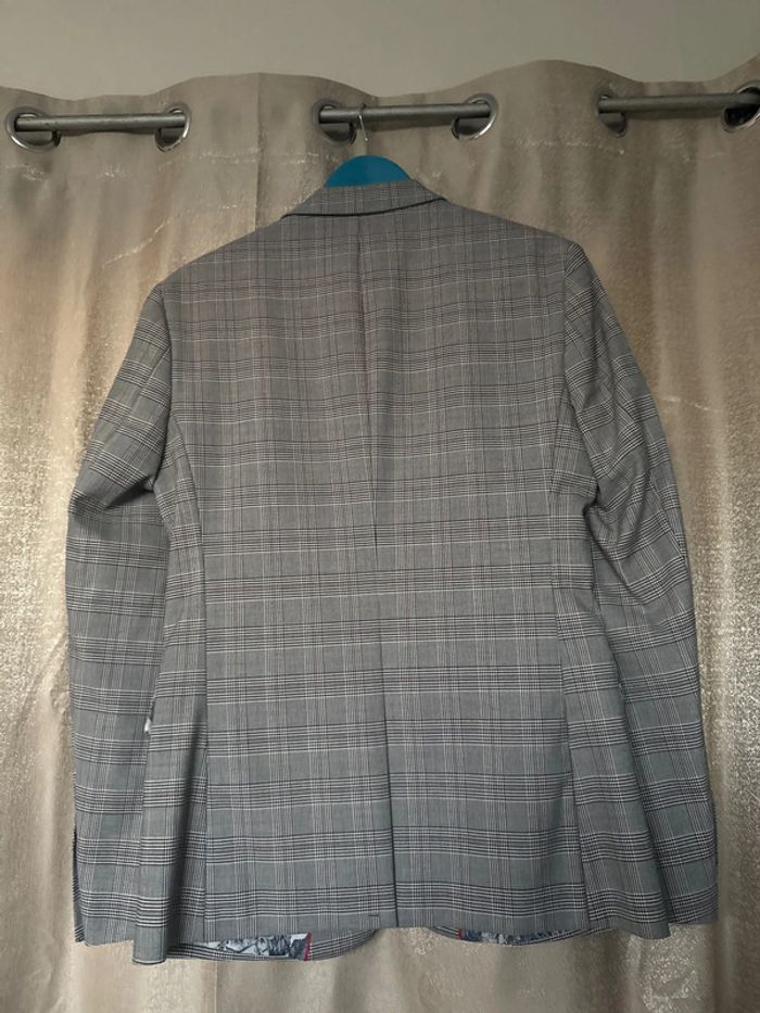 Blazer homme à carreaux gris – Taille 48 – Yves Enzo – Neuf - photo numéro 8