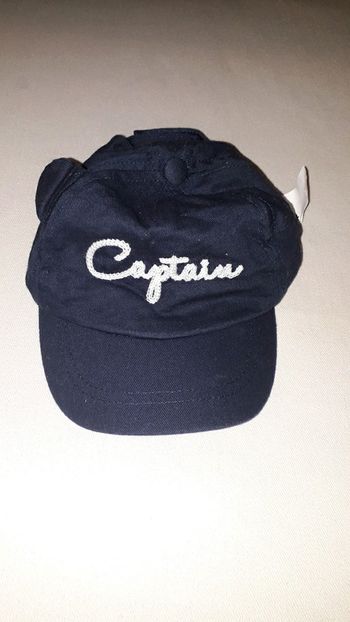 Tape à l œil casquette capitain 3/6 mois 44 cm