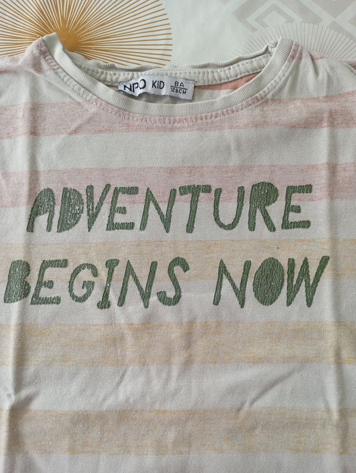 T-shirt a rayures , adventure - photo numéro 2