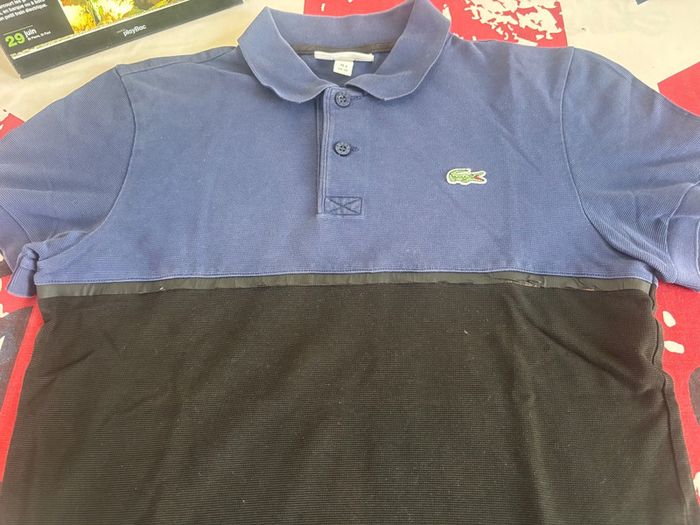 Polo Lacoste taille xs bleu et noir - photo numéro 6