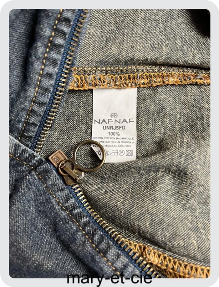 SOLDÉ - Robe en jean’s 100% coton - taille L - Naf Naf - photo numéro 5