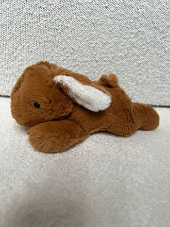 Peluche lapin marron Nicotoy