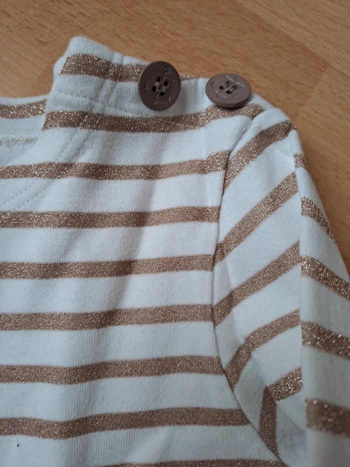 Tee-shirt marinière manches longues #hublot - photo numéro 2