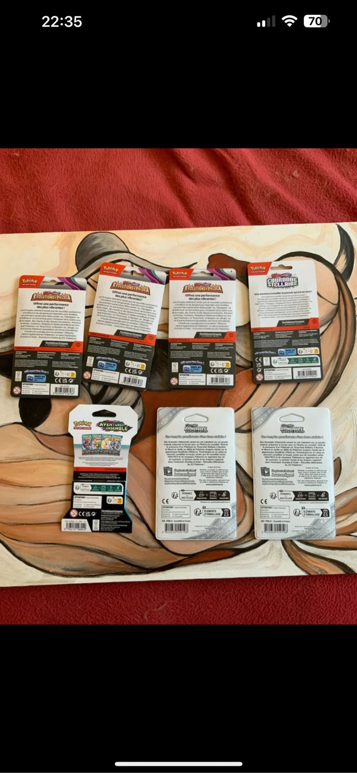Lot de blister Pokémon différentes série EV . - photo numéro 2