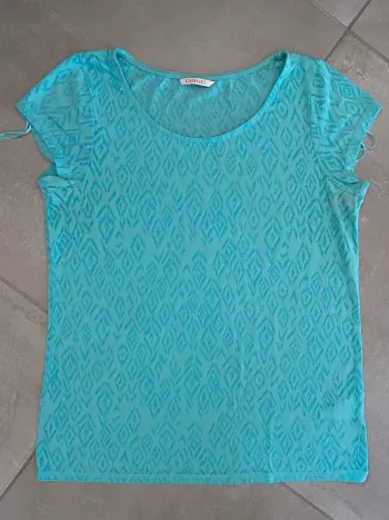 TEE shirt bleu camaïeu