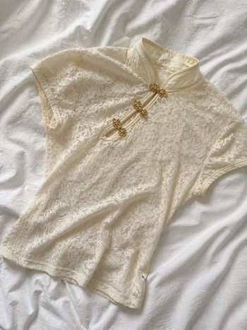 haut en dentelle style Qipao / Asiatique