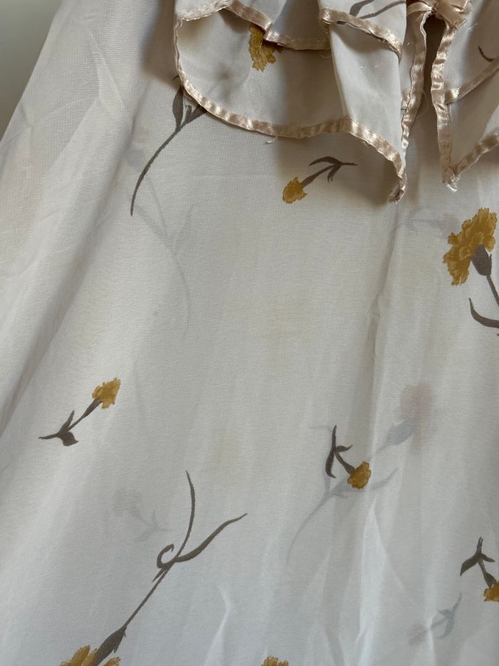 Robe longue beige à motifs Col V Boutique Indépendante Taille Unique - photo numéro 5