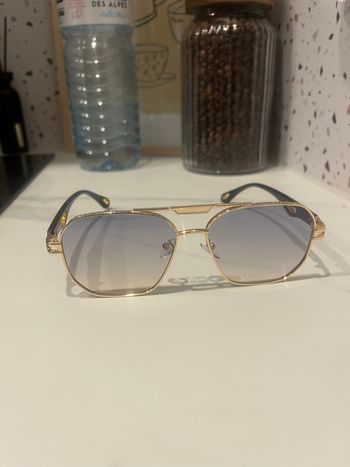 Type aviator Lunette de soleil tendance mode adulte mixte gold eyes prestige