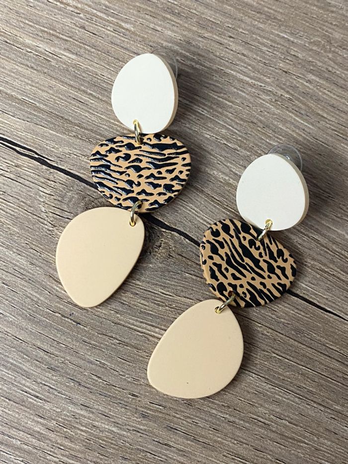 Paire de boucles d’oreille bohème chic - photo numéro 2